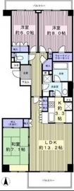 藤和三田綱町ホームズ 2階 間取り図