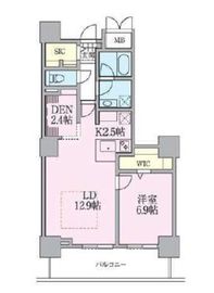 ロイヤルパークスタワー南千住 1805 間取り図