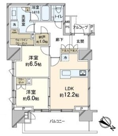 プラウド渋谷本町 13階 間取り図