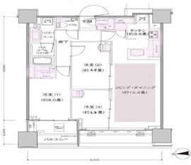 シティタワー銀座東 12階 間取り図