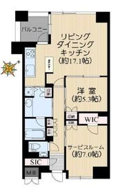 レジデンシア春日安藤坂 2階 間取り図