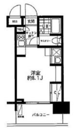 レジディア大森東 808 間取り図