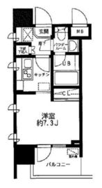 レジディア大森東 501 間取り図