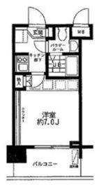 レジディア大森東 408 間取り図