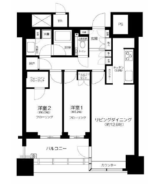 パークコート文京小石川ザ・タワー 14階 間取り図