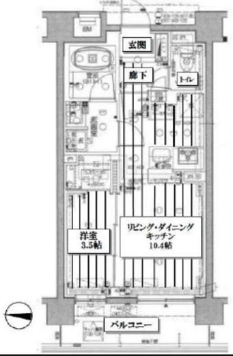 グランスイート文京小桜 4階 間取り図