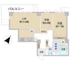 広尾ガーデンヒルズ 7階 間取り図