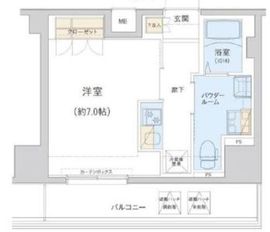 ジェノヴィア東日本橋駅前グリーンヴェール 14階 間取り図