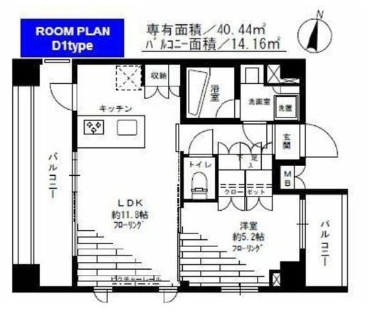 ステージグランデ錦糸町2 5階 間取り図