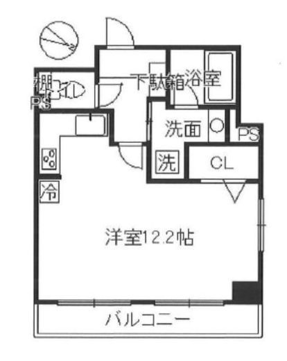 ライオンズマンション飯田橋駅前 8階 間取り図