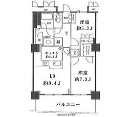 ストーリア品川 1603 間取り図