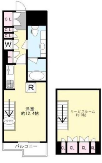 エクティ神山町 地下2階 間取り図