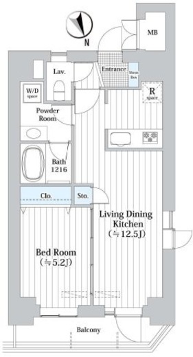 シエル デ ブルージュ尾山台 201 間取り図