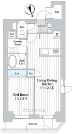 シエル デ ブルージュ尾山台 201 間取り図
