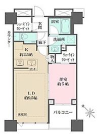 シティタワー武蔵小山 32階 間取り図