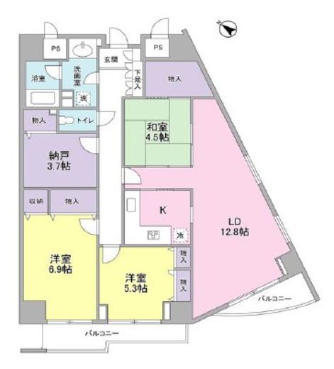 グランドメゾン三軒茶屋 10階 間取り図