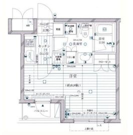 グラーサ西麻布 2階 間取り図