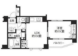 クリオ渋谷ラ・モード 205 間取り図