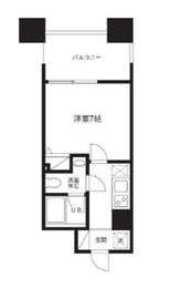 レジディア島津山 1301 間取り図