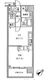 クリオ五反田 1002 間取り図