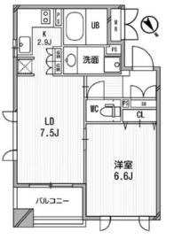 クリオ渋谷ラ・モード 208 間取り図