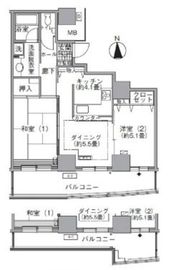 アクティ汐留 2909 間取り図