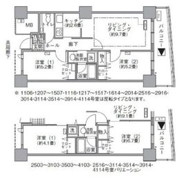 アクティ汐留 4114 間取り図