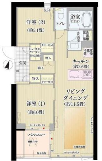 ガーデニエール砧レジデンス 5000 間取り図