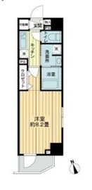 フレシア中目黒 203 間取り図