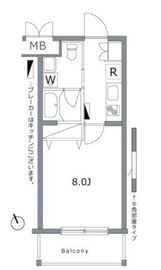 ガーデン荏原中延 201 間取り図