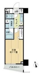 フレシア中目黒 205 間取り図