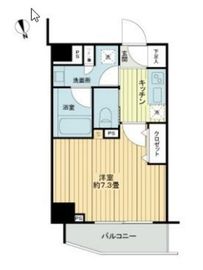 フレシア中目黒 202 間取り図