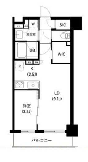 ザ・レジデンス三ノ輪2 505 間取り図