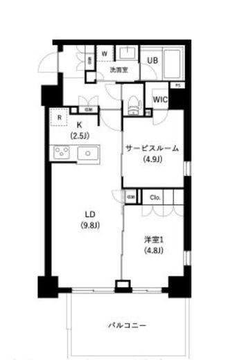 ザ・レジデンス三ノ輪2 101 間取り図