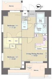 トーク西池袋ウェルフォート 504 間取り図
