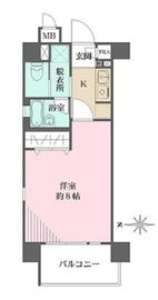 アボリアスコート笹塚 E216 間取り図