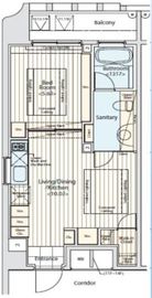 プライマル新宿若松町 1002 間取り図