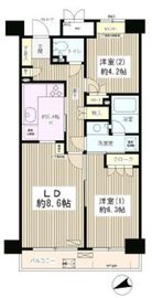 高田馬場パークホームズ 2階 間取り図