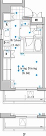 ブリリアイスト白金高輪 204 間取り図