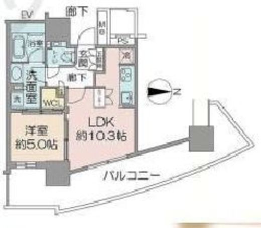 ルミナリータワー池袋 3階 間取り図