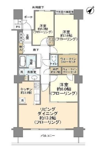 シティタワー品川 9階 間取り図