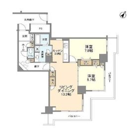 トルナーレ日本橋浜町 17階 間取り図