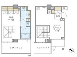 ブリリアイスト代々木上原 102 間取り図