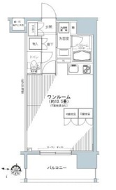 パークキューブ板橋本町 602 間取り図