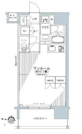 パークキューブ板橋本町 702 間取り図