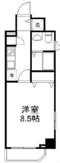 ガーラ・ステーション新宿御苑前 3階 間取り図
