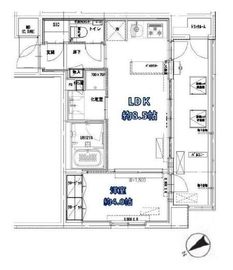 クラッシーコート北大塚 5階 間取り図