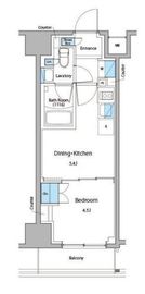 ルフォンプログレ門前仲町マークス 1303 間取り図