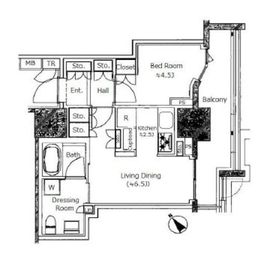 ブランズ愛宕虎ノ門 2階 間取り図