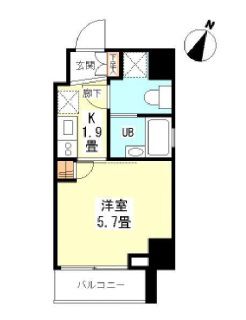 エルフラット田町 5F1 間取り図